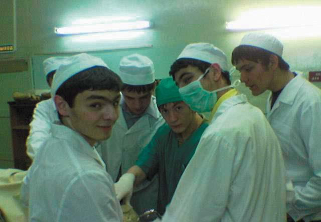 I курс Кабардино-Балкарского медицинского университета. На практике I курс Кабардино-Балкарского медицинского университета. На практике