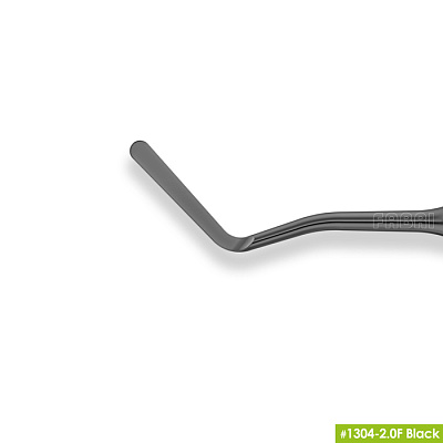 1304-2,0F Black Удлиненная средняя гладилка с штопфером-шариком Ø2.0mm. Эргономичная ручка Ø10mm. Покрытие Black