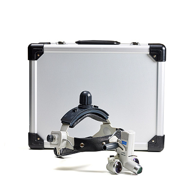 Лупа налобная Zumax SLH 2.5 x 340 c осветителем HL8000