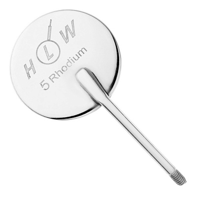 23-6* Зеркало стоматологическое №5, 24 мм родий (упак 12 шт)