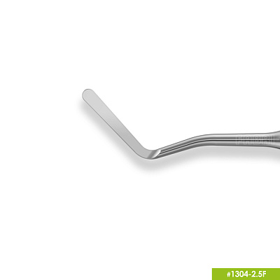 1304-2,5F Удлиненная средняя гладилка с штопфером-шариком Ø2.5mm. Эргономичная ручка Ø10mm