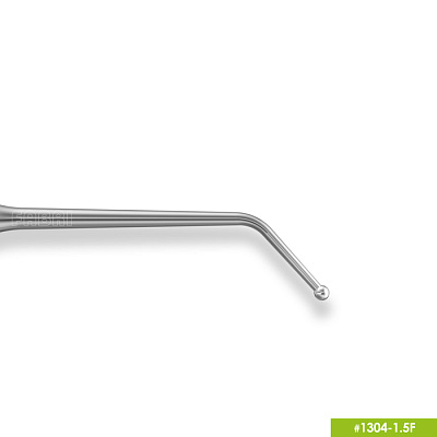 1304-1,5F Удлиненная узкая гладилка с штопфером-шариком Ø1.5mm. Эргономичная ручка Ø10mm