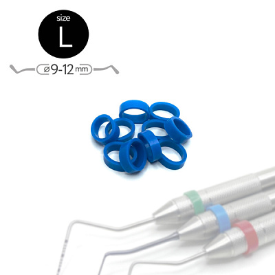 5804 Маркировочные кольца. Размер "L", синие (упак. 50 шт.)