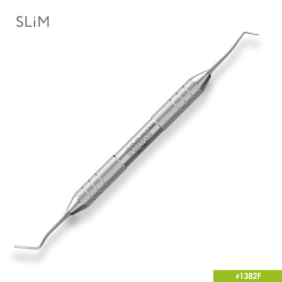 1382F Удлиненная узкая гладилка SLIM c цилиндрическим штопфером. Ø1.0mm. Эргономичная ручка Ø10mm