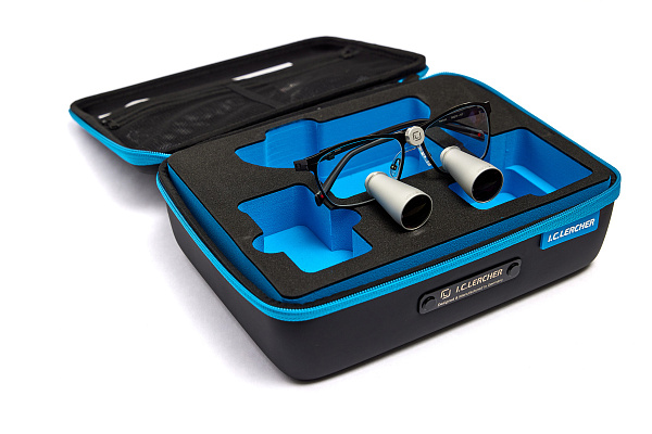 Бинокулярная лупа TTL VisionX 3.8 (Titanium frame)