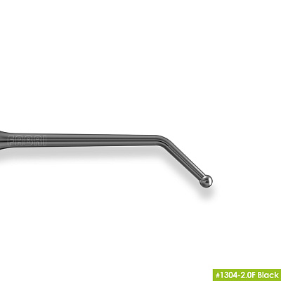 1304-2,0F Black Удлиненная средняя гладилка с штопфером-шариком Ø2.0mm. Эргономичная ручка Ø10mm. Покрытие Black