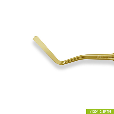 1304-2,5F Удлиненная средняя гладилка с штопфером-шариком Ø2.5mm. Покрытие Gold
