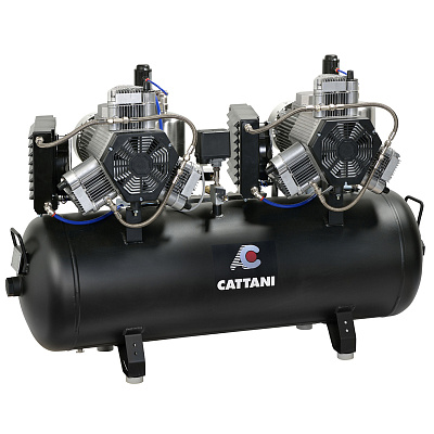 Компрессор стоматологический Cattani на 3-4 установки, с осушителем (1-фазный)