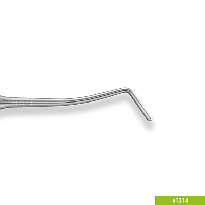 1314 Удлиненная узкая гладилка с  штопфером Ø1.3mm. Ручка Ø6mm