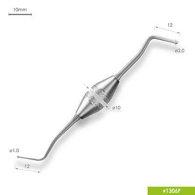 1306F Доукладчик (барнишер). Эргономичная ручка Ø10mm