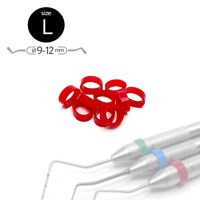 5801 Маркировочные кольца. Размер "L", красные (упак. 50 шт.)