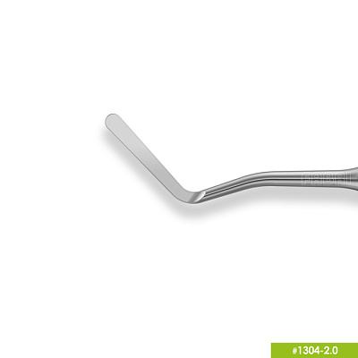 1304-2,0 Удлиненная средняя гладилка с штопфером-шариком Ø2.0mm. Ручка Ø6mm