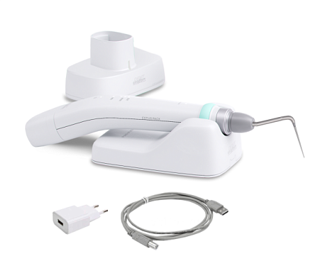 Geosoft Dent Estus Pack Plus - беспроводной аппарат для компакции и обрезания гуттаперчевых штифтов, с зарядным устройством, с подставкой (полный комплект)