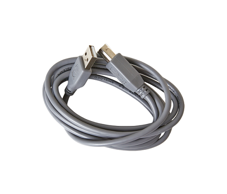 Кабель зарядки для зарядных устройств. С одной стороны разъем USB, с другой стороны USB-B.