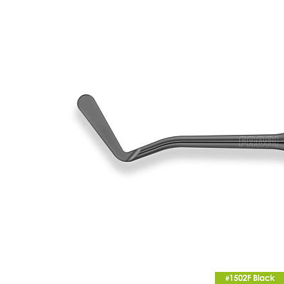1502F Black Средняя  гладилка с  конусовидным штопфером Ø0.9mm. Эргономичная ручка Ø10mm. Покрытие Black