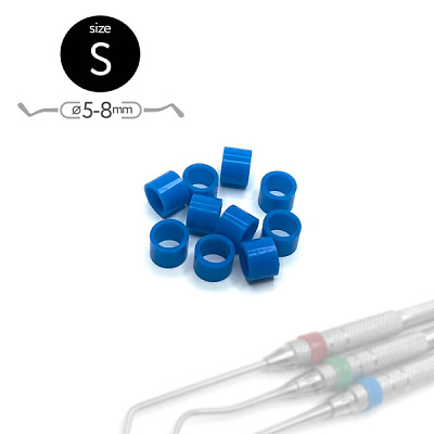 5704 Маркировочные кольца. Размер "S" СИНИЕ [упак-50шт]