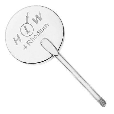 23-5* Зеркало стоматологическое №4, 22 мм родий (упак 12 шт)