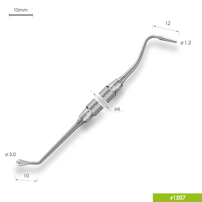 1507 Двухсторонний штопфер-конденсатор. Ручка Ø6mm