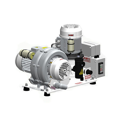 Cattani Turbo-Jet 2 - аспиратор для влажной аспирации на 2 установки (в кожухе)