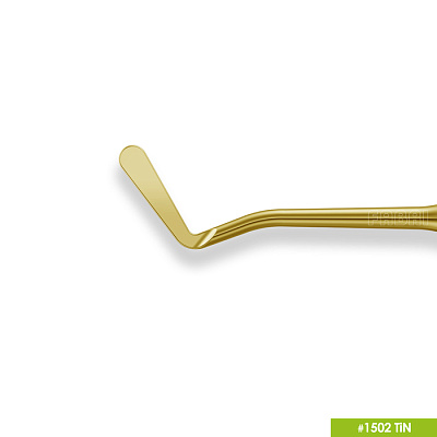 Средняя  гладилка с  конусовидным штопфером Ø0.9mm. Ручка Ø6mm. Покрытие Gold