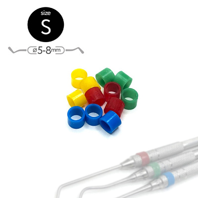 Маркировочные кольца. Размер "S" КРАСНЫЕ [упак-50шт]