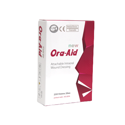Заживляющий пластырь для слизистой рта ORA-AID 25x15 упак