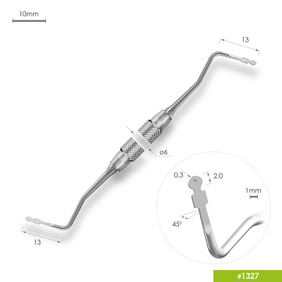 1327 Укладчик ретракционной нити (Пакер) Ø2mm c мерной прорезью. Ручка Ø6mm