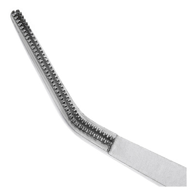 22-35* Пинцет атравматичный изогнутый De Bakey, 15 см